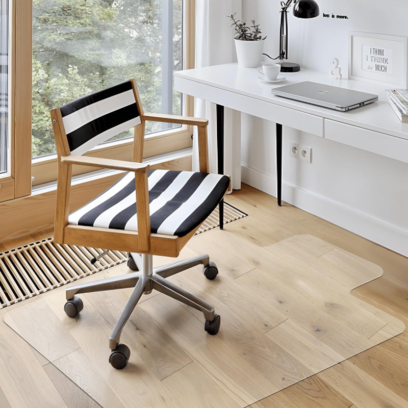 Azadx Clear Office Chair Mat 36'' X 48'', Durable Desk Chair Mat for Hardwood Floor, Heavy Duty Plastic Office Floor Mat Under Rolling Chairs for Easy Glide and Protection (36" X 48" with Lip) - Image 1